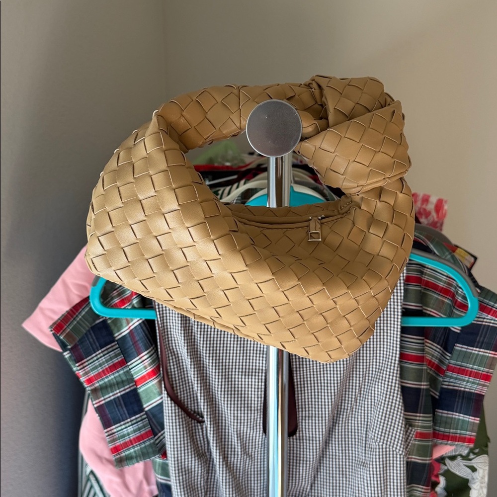 Tan Woven Purse